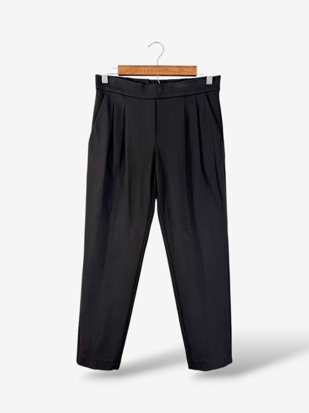 Aritzia Babaton Black Cohen Pants Size 4 Ankle Crop Italian Fabric Minimalist